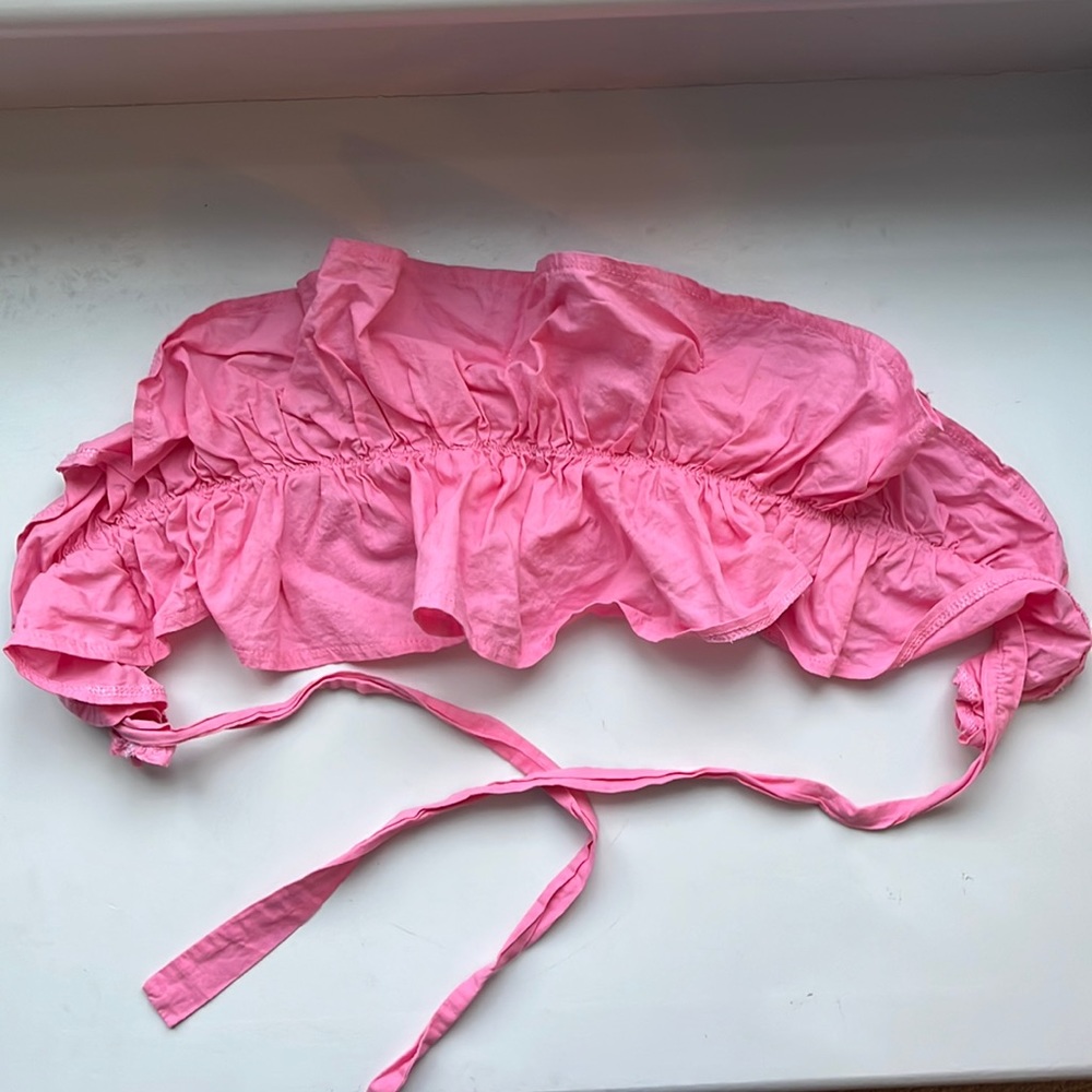 It’s Juliet Ruffle Staples Tie Top